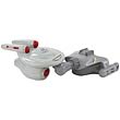 Star Trek Enterprise and Klingon Ship Salt & Pepper Shakers